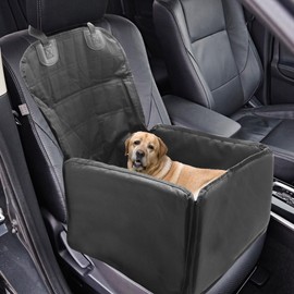 GLIDESMOOTH Dog Car Seat, Cover with Side Flaps, Cargo Liner for Dog, Cat Backpack, Seat Protector, Waterproof and Non-Slip, for Pets for Vehicle, Black