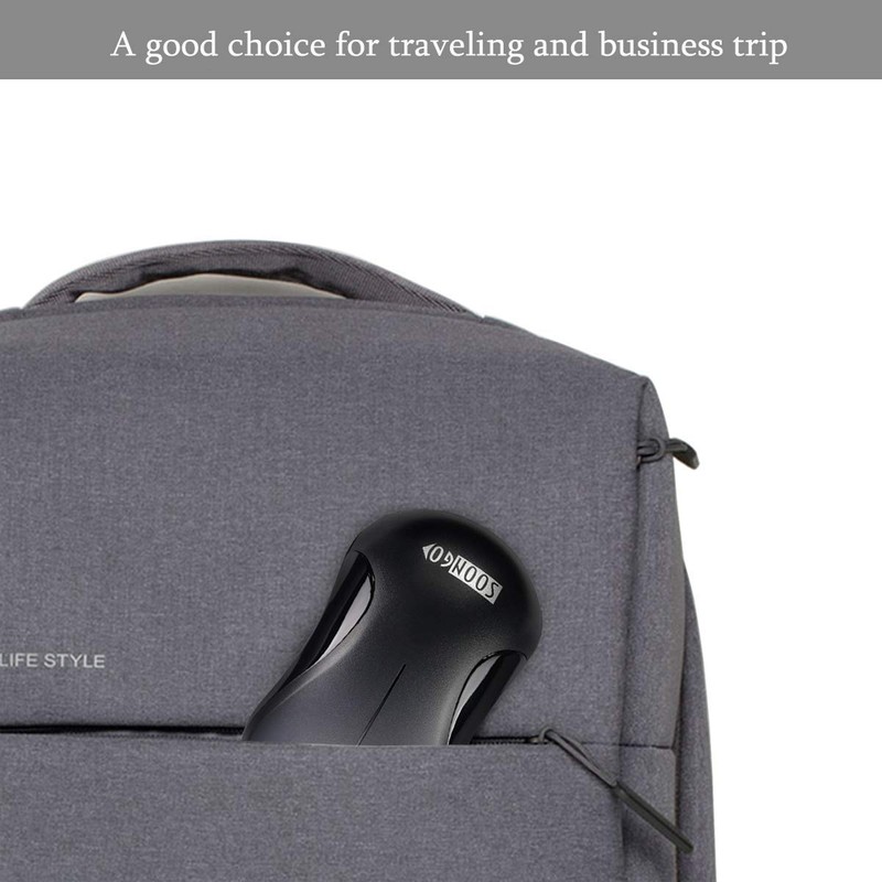 Optische Maus, USB, kabelgebunden, tragbar, für Laptop, Notebook, MacBook, Schwarz
