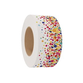 Colcolo Ränder Gewellte Bordüre Konfetti-Stern, Dekorieren von Pinnwänden, Valentinstag Dekoration, Klassenzimmer-Ränder für Tafeln, Haustüren, Wände, Klassenzimmer, Weiß