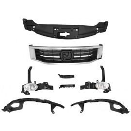 Unbranded For Honda Accord 2008-2010 Front Bumper Upper Grille Fog light Radiator Cover