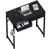 Pamray 32 Inch Small Computer Desk with 2 Drawers for