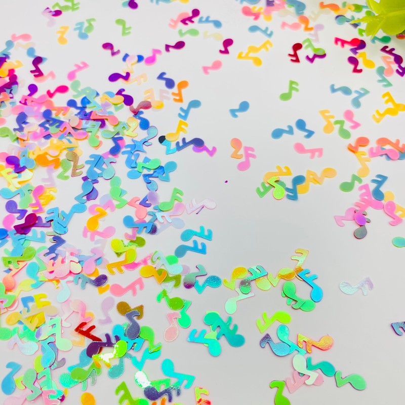 3000Pcs Music Confetti PVC Music Note Musical Confetti for Music