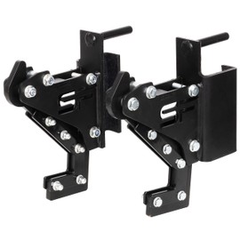 Fitvids Power Rack Barbell J-Hooks Attachments -Heavy Duty Barbell Holders Compatible with 3x3 Power Racks for Home Gym