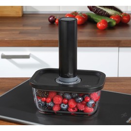 Küchenprofi EASYFRESH Vacuum Pump | Plastic | Vacuum Sealer for Vacuum Can and Bags | Wireless | Automatic Stop Function | Pump to Preserve Taste and Freshness