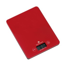 Zassenhaus" Balance Digital Scales, Red, 9 x 12 x 16 cm