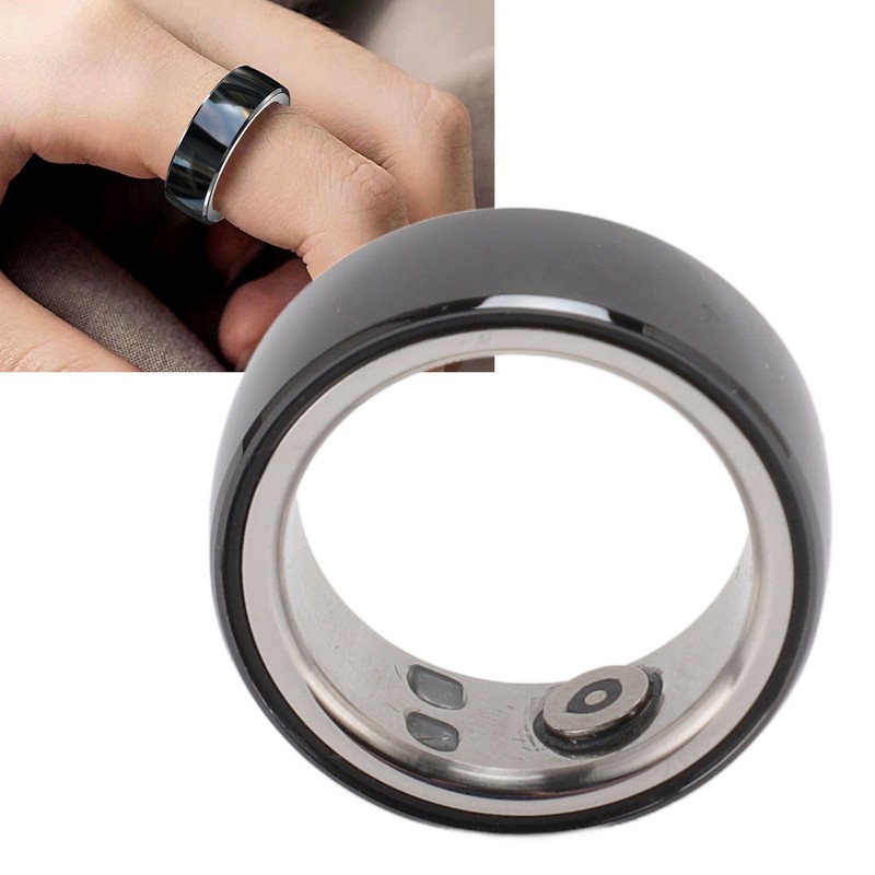 Smart Ring Sleep Fitness Tracker IP68 Waterproof Ceramic NFC Ring