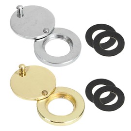 2 Pieces Door Viewer Block, Door Viewer Cover, Door Viewer, Wide Angle Door Viewer with Privacy Screen, Security Door Viewer for Home Security (Gold, Silver)