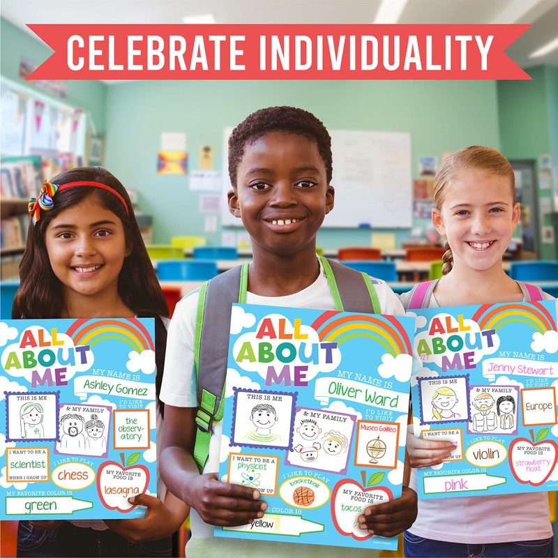 20 Colorful Read All About Me Posters For Elementary School