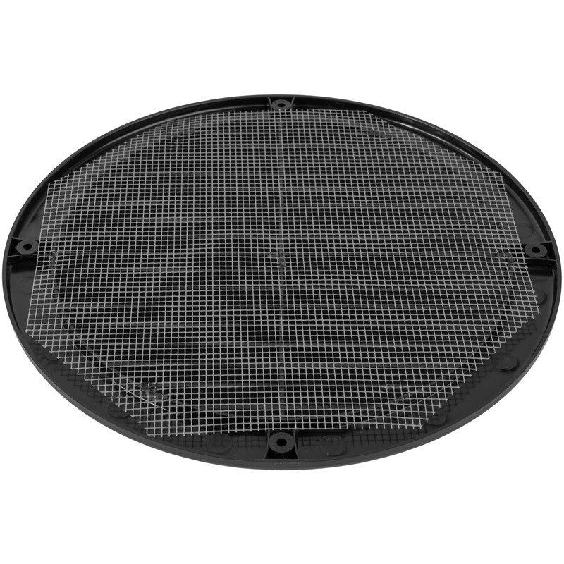HVAC OV ø8" Inch Black Plastic Round Soffit Vent -