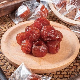 SIJIYUNLI-Hollow Hawthorn 250g/8.81oz holiday candy seedless hawthorn candied fruit, children's appetizer snack, seedless fruit flesh preserved fruit