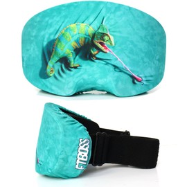 RALSPEC Snowboard Ski Goggle Lens Protector Anti Scratch Protective Cover For Skiing Goggles Soft Microfibre Sock - Lizard