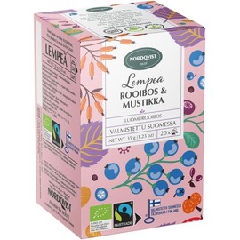 Nordqvist Lempeä Rooibos & Blueberry Organic & Fair Trade Tea 1 Pack of 35g 1.2oz SÖPÖSÖPÖ pack (SOPOSOPO)