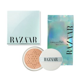 Harper's Bazaar Tone-Up Skin Fit Luminous Sun Cushion Original Refill Set / 하퍼스바자 톤업 스킨 핏 루미너스 선쿠션 본품 리필 세트