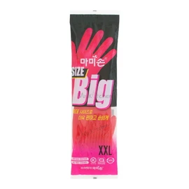 [Fool Love] Mommy Son rubber gloves red extra large XXL 5 pairs [Mr. Kitchen] / [바보사랑] 마미손 고무장갑 빨강 특특대 XXL 5켤레[미스터키친]
