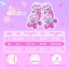 Kids Roller Skates for Girls Boys-SMOOJOY Outdoor Musical Note Pattern