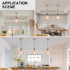 EFINEHOME Glass Modern Farmhouse Pendant Light, 1-Light Indoor Hanging Lamp