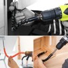 2Pcs Flexible Drill Bit Extension, 11.7 Screwdriver Superbit 1/4" All-angle