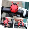 OHPHCALL 2pcs Bike Ladybug Bells Handlebar Ring Horn Bike Horn