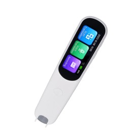 Portable Translator Pen, OCR Digital Translation Pen Scanner 112 Language Translator Device Support Text Extract Intelligent Recording Scanner for Students, Black Scan Reader Pen