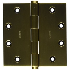 Baldwin 1045060I Square Mortise Hinge, Antique Brass with Brown