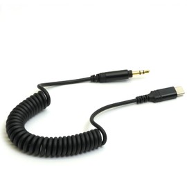 WKWZY USB-C to Aux-Cord,4FT Male to Male 3.5mm Audio-Jack Coiled-Cable with DAC Core 24bit/96khz,Type C Plug Adapter for Android Phones/Car Stereo/Portable Speaker