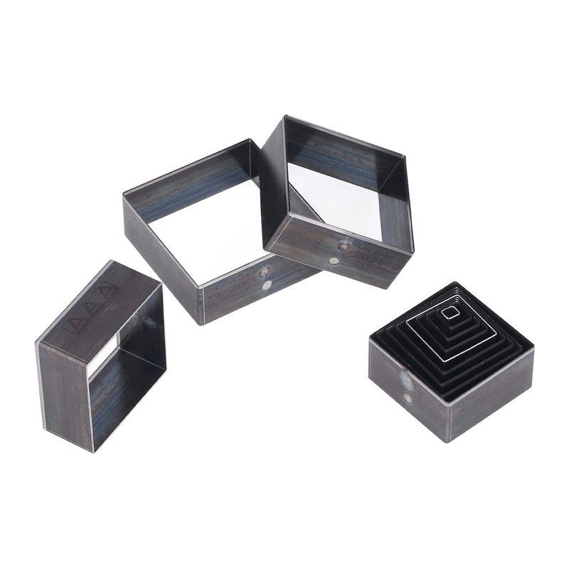 12PCS Squares Leather Cutting Die Punch Cutter Squ Craft Hole