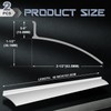 Hicarer 2 Pcs 40 Inch Door Rain Drip Cap Guard