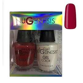 Nugenesis Matching Gel Lacquer Combo Polish | NU 93 Ruby Red