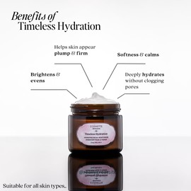 Cosmette Timeless Hydration Hyaluronic Acid Moisturizer With Vitamin C, Vitamin E, and Rose Oil, Moisturizing Face Lotion, Natural Skin Care, Vegan, 2 FL Oz