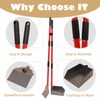 X-TECOKIT Pooper Scooper - Durable & Sturdy Spade&Tray Set with