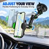 Suction Cup Car Phone Holder for Windshield & Dashboard –