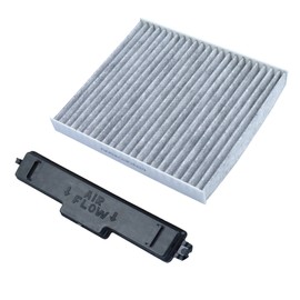 68406048AA Cabin Air Filter and Filter Access Door with Activated Carbon Compatible with Dodge Ram 1500 2500 3500 4500 5500 Cabin Air Filter Kit Replaces# 68318365AA 5058693AA 68052292AA