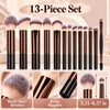 13-Piece Makeup Brush Set for Face & Eye Makeup –