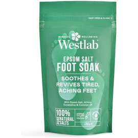 Westlab Epsom Foot Soak 450g - Soothes & Revives Tired, Aching Feet.