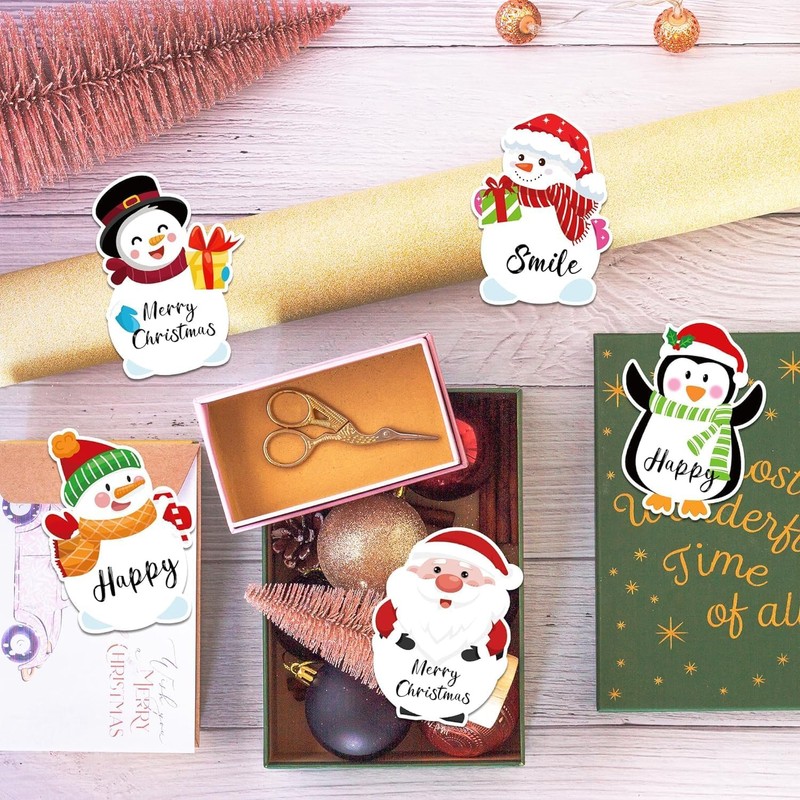 Pack of 12 Christmas Sticky Notes, Bullet Journal Sticky Notes,