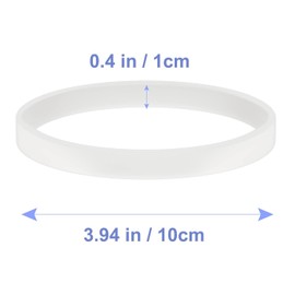 6 PCS Rubber Gaskets, 3.94 inch 10cm Leakproof Sealing Gaskets White Rubber O-Ring, Blender Replacement Gasket,Replacement Parts for Ninja Blender BL480 BL680 BL910 CT680 (Compatibility)
