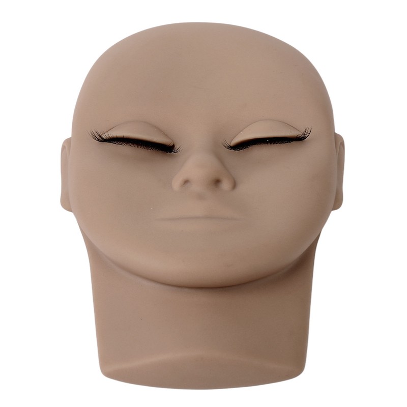 Eyelash Mannequin Head Double Laryer Eyelash Extension Removable Eyelids Makeup