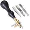 SiiRo 3 in 1 Leather Groover Tool, Edge Beveler Leather