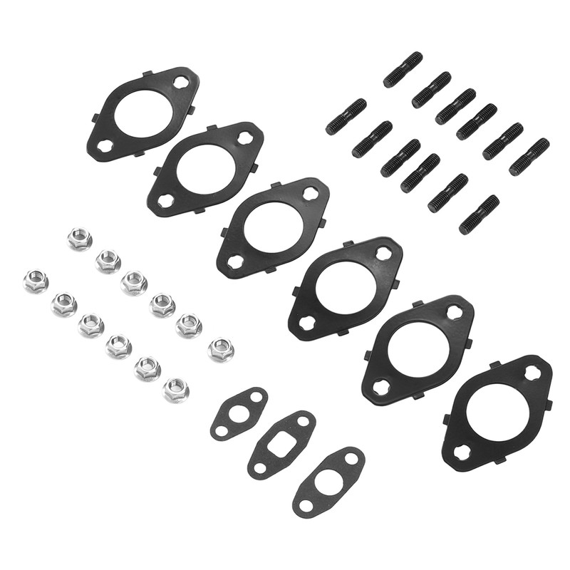 Exhaust Manifold Bolts Gaskets Kit 5266422 Metal Alloy Replacement for