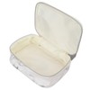 3Pcs Women Cosmetic Bag Marble Print Makeup Case Storage Handbag