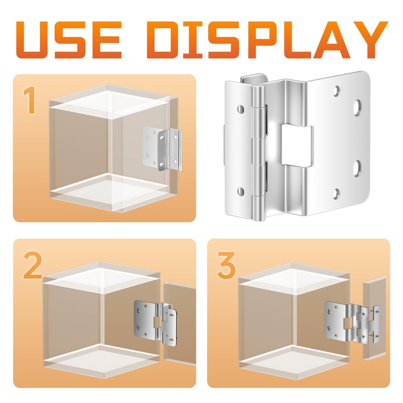 6-Pack 5-Knuckle Hinge - 3/4" Door Thickness, 270° Full Rotation