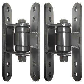 X-zrchoice Heavy Duty Gate Hinges for Swing Gates and Wood Fence, Metal Door Hinges Bolt on or Weld on Large Vehicular Gates and Post, Adjustable Gate Hinges for Driveway Up to 1100 Pounds (2Pcs)