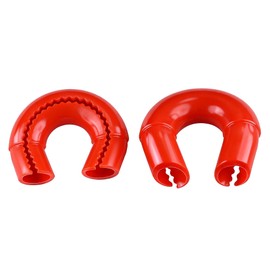 Ciuouient 2Pcs Tow Hooks Covers Compatible with 2017 2018 2019 2020 2021 2022 2023 2024 2025 2026 Ford Super Duty F250 F350 F450, Fits for Front Tow Hooks (Red)