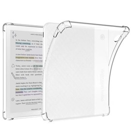 Zeking for Kobo Libra 2 Case, Kobo Libra Colour Case, Ultra Clear Soft Flexible Transparent TPU Skin Bumper Back Cover Shell for Kobo Libra 2 /Kobo Libra Colour 7.0", Clear