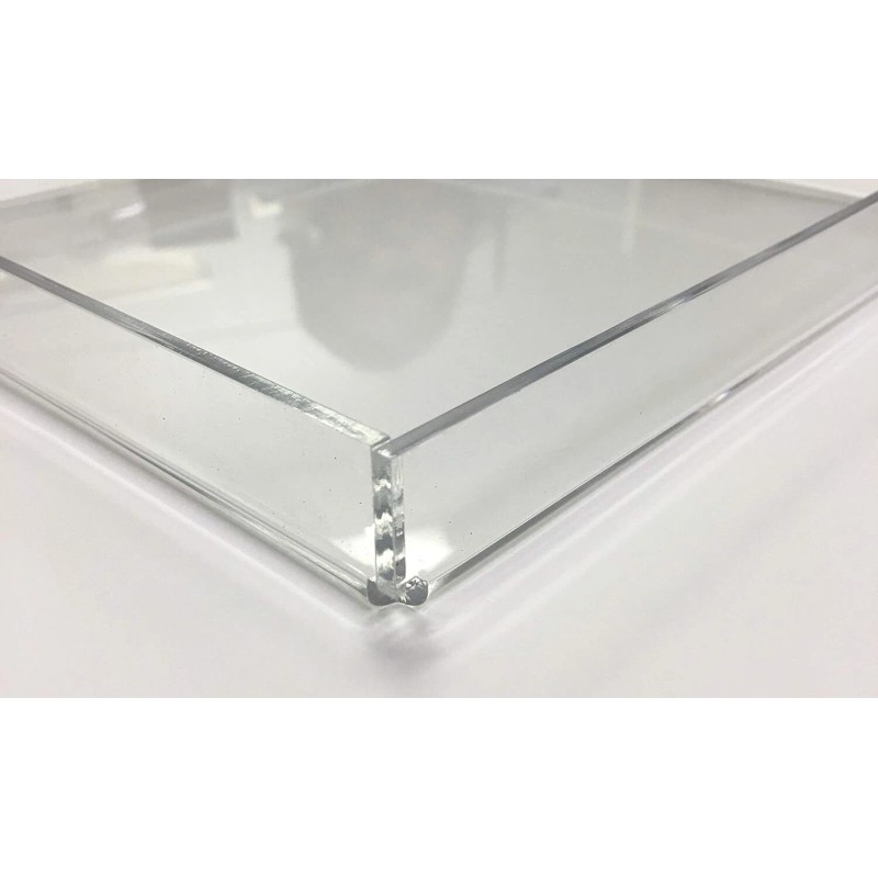 Mirart 12X12x1 Clear Acrylic Tray Strong Durable Versatile Bpa Free