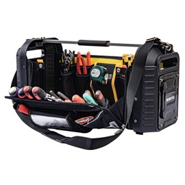 MARUTAI 24'' Large Tool Tote Bag, Open Top Tool Bag, 29 Pocket Heavy Duty Waterproof Tool Organizer, for Mechanics, Electricians
