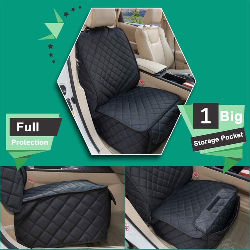 HAPYFOST Waterproof Front Seat Cover Dog Car Seat Covers Nonslip