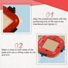Pack of 2 Red Router Jig Radius Stencil, Milling Template,