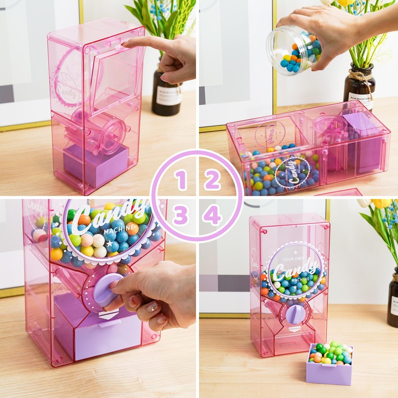 YOBRO Retro Candy Dispenser,Candy Machine- Gumball & Nut Dispenser for
