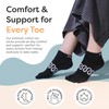 ZenToes Pilates Socks with Grips for Women, Non-Slip Yoga Cotton